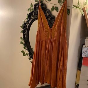 Burnt orange dress